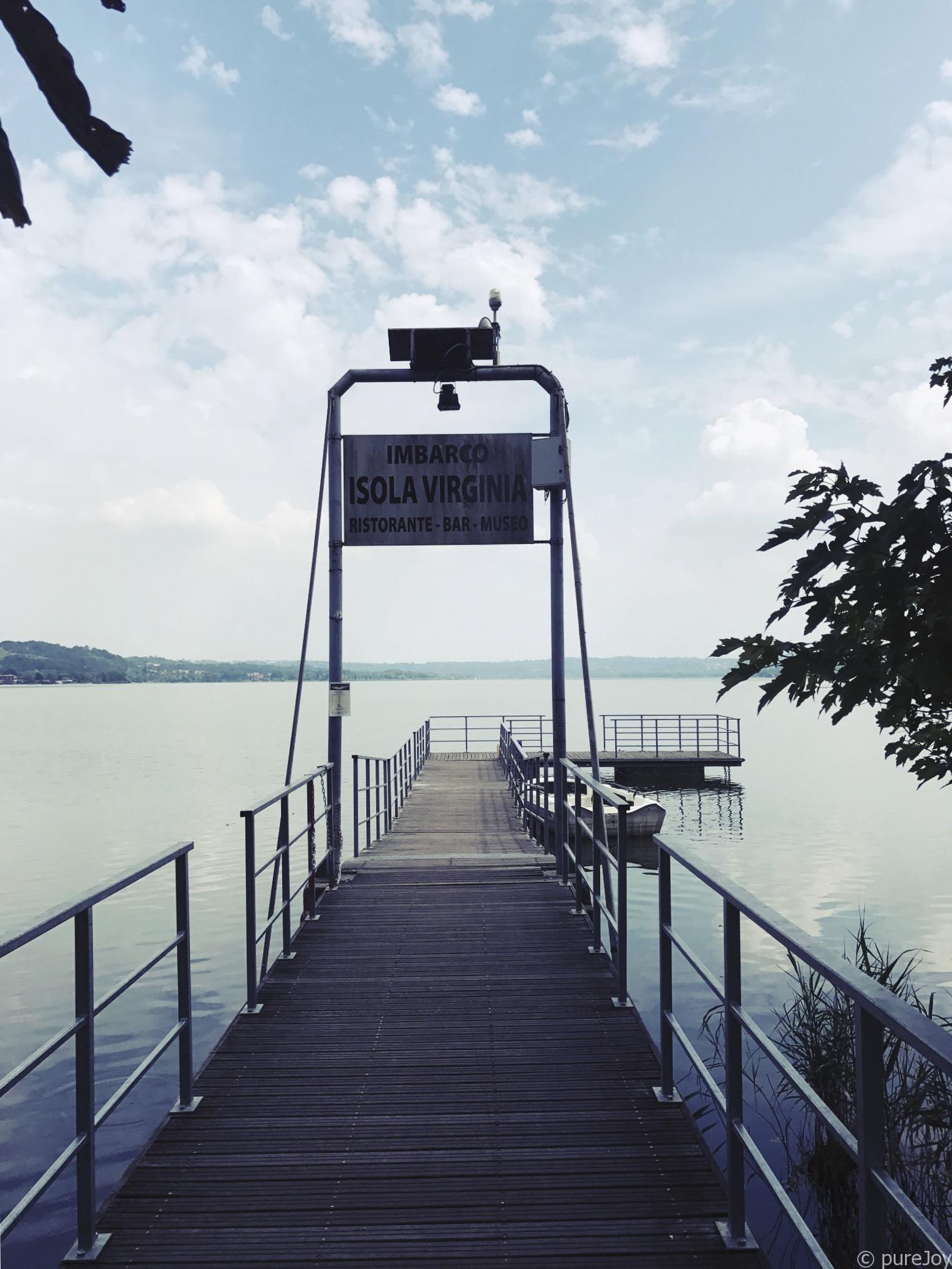 Partenza del battello sul Lago di Varese