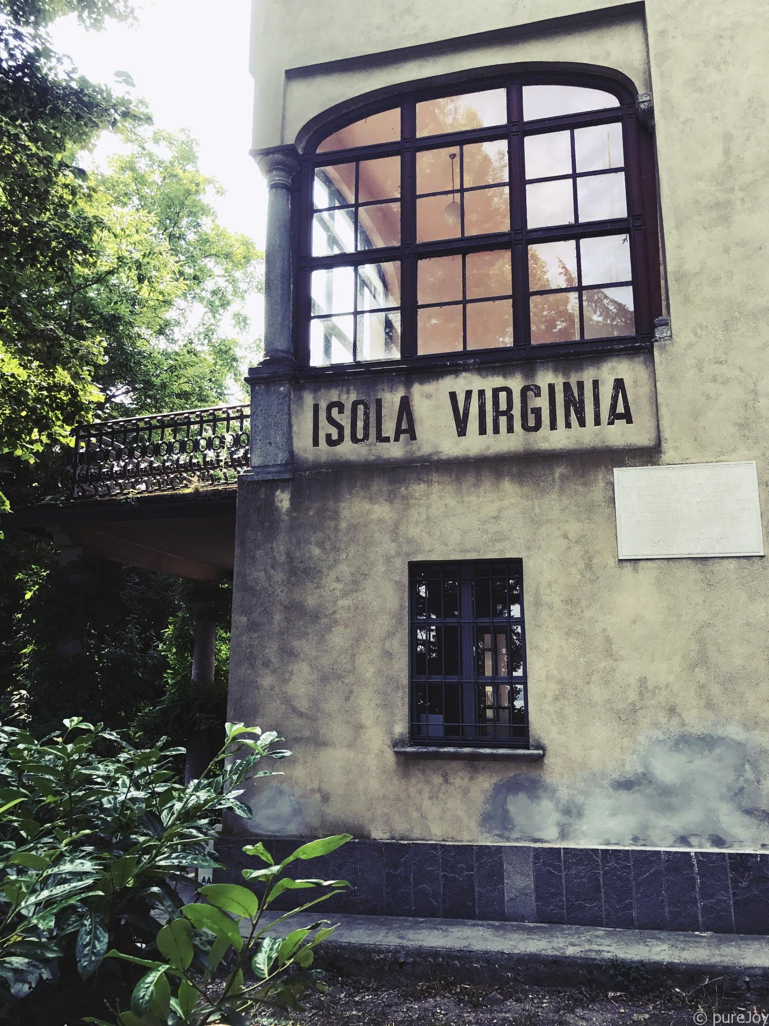 Isolino virginia sul Lago di Varese
