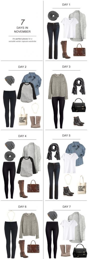 outfits capsule wardrobe