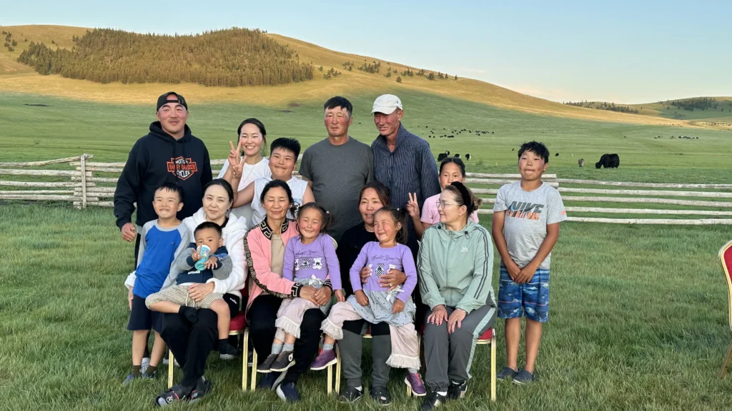 Arkhangai famiglia nomade